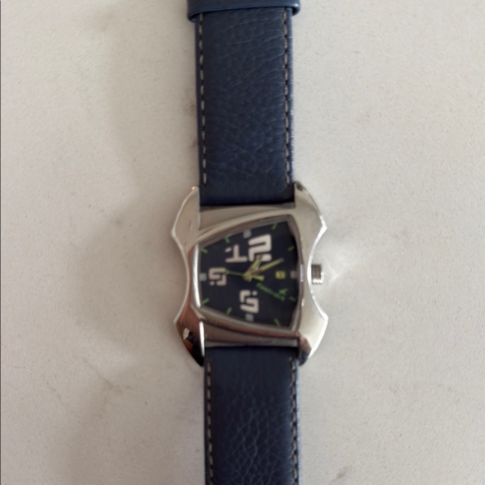 Women’s Blue Leather Strap Watch - Picture 3 of 7